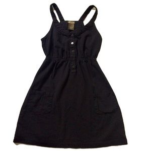 Anthropologie Fei Black Cotton Pocket Summer Dress